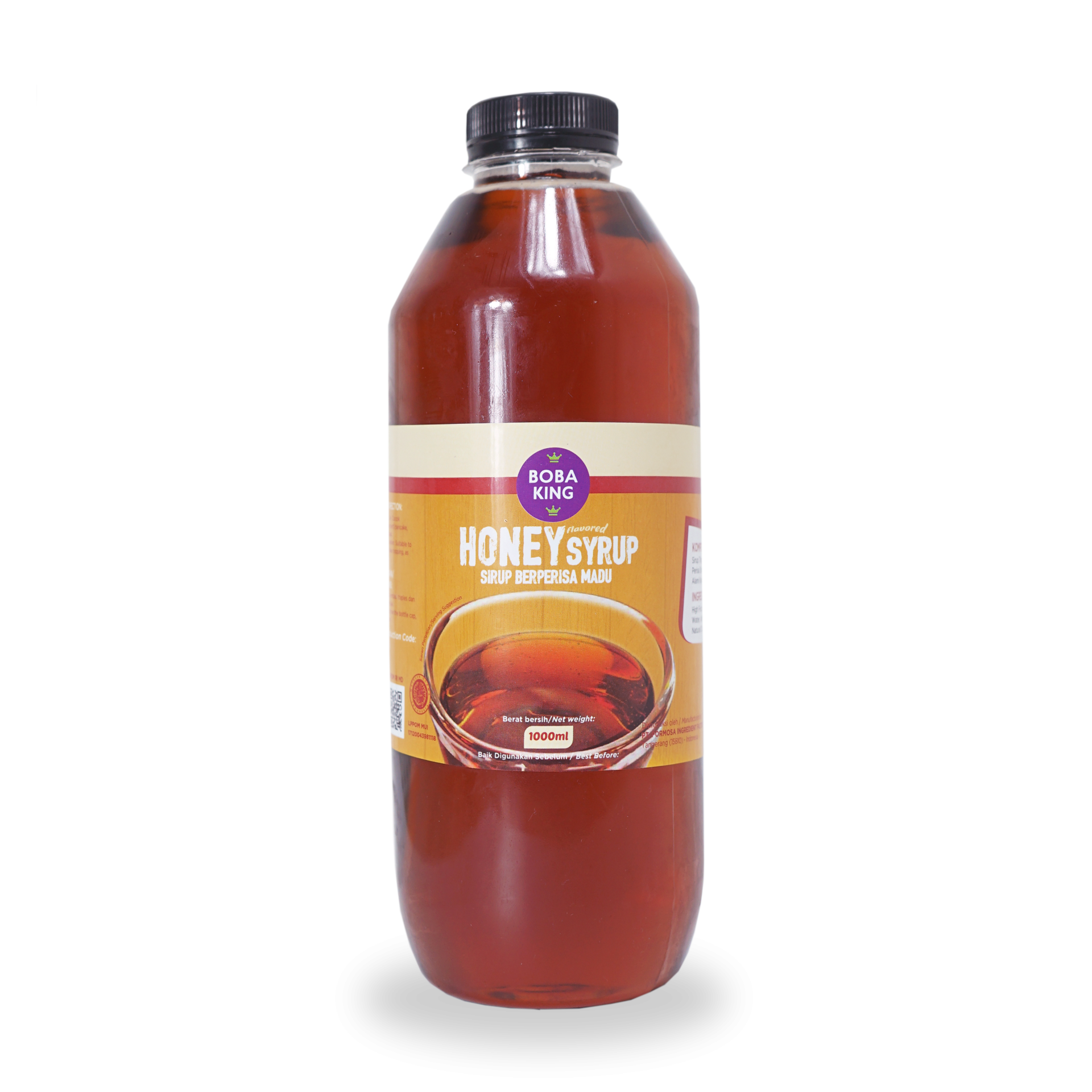BOBA KING SYRUP HONEY 12 X 1 L